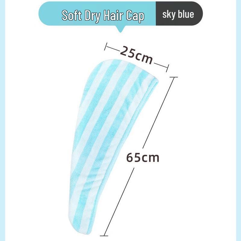 Camellia Quick Dry Hair Towel Cap