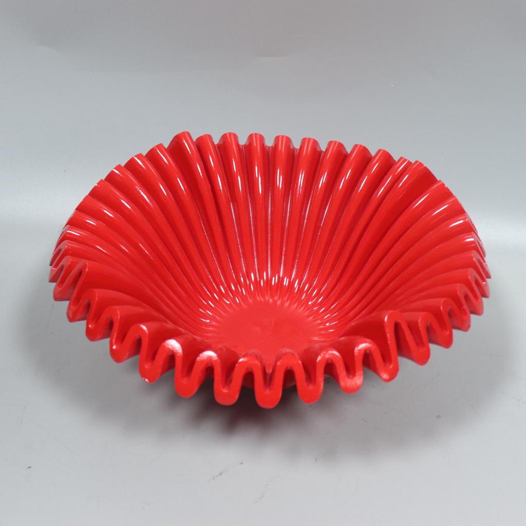 European Wave-Shape Resin Candy Tray Ornament for Home, Living Room & Dining Room Decor