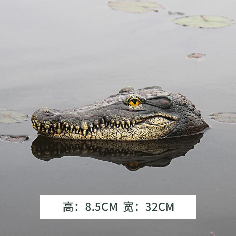 Floating Alligator Decoy for Pool Floating Alligator Head Decoy for Pond Outdoor Pond Accessories Floating Crocodile Decoy