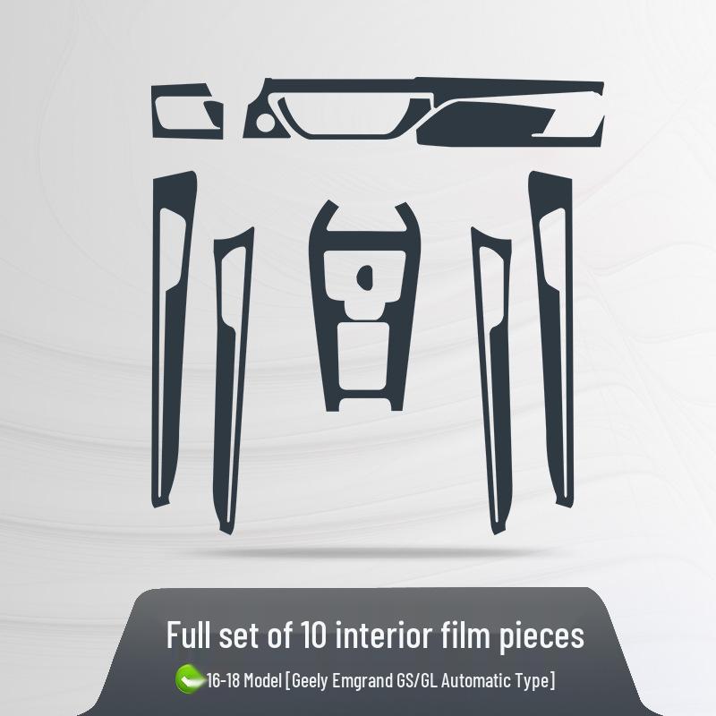 TPU Protective Film for Geely Jiaji, Borui, Dihao GL/GS, Xingyue Interior Console & Gear Shift