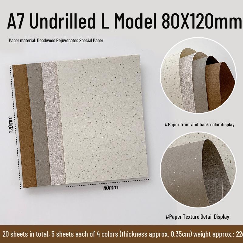 Vintage Collage Specialty Paper for M5A6A7 Ring Binder Planners - Withered Tree Design