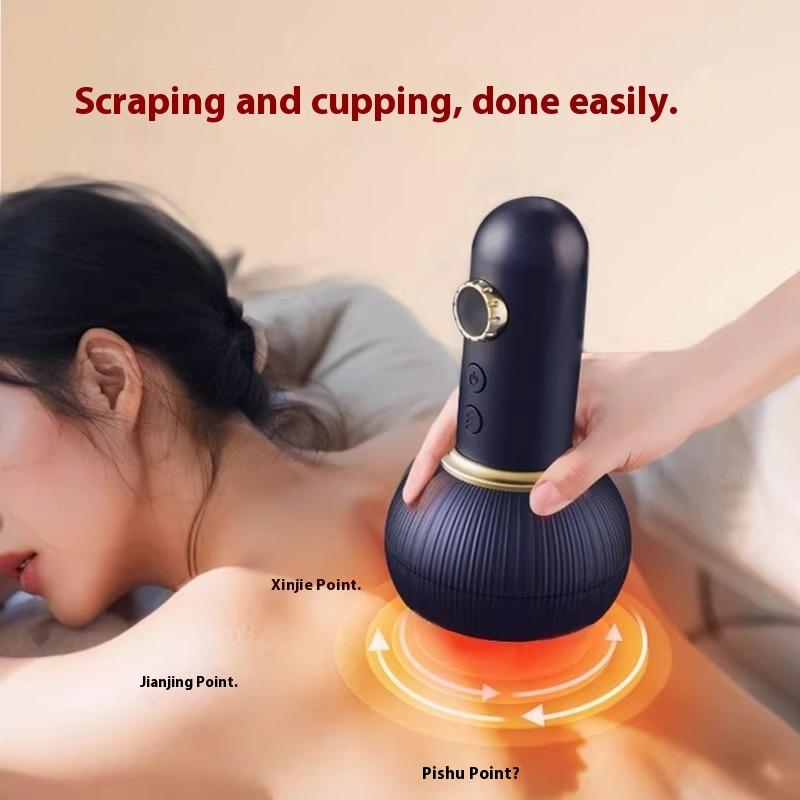 Electric Massage Scraping Instrument Cupping Instrument Household Multi-functional Whole Body Universal Intelligent Meridian Dredging Massage