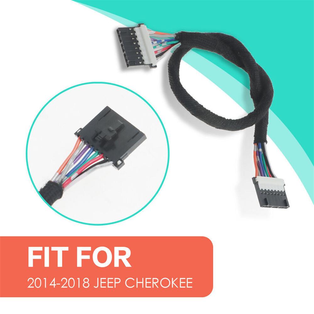 Silver Shifter Bezel with Harness Kit Fit for 2014-2018 Jeep Cherokee 5YD27XSAAA