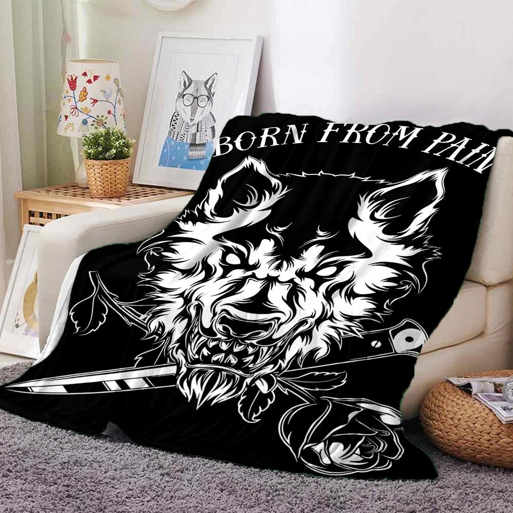 

1pc Born From Pain Throw Blanket - Soft Flannel, Cozy All-Season Polyester Perfect for Home, Office, Bedroom 1084 80cmx120cm(31inx47in)