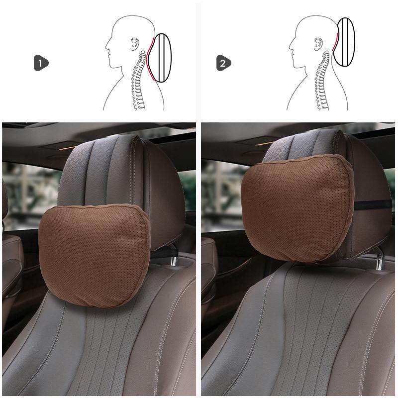 High-Grade Car Neck Pillow For Mercedes Benz Maybach - Breathable Hole Car Headrest Auto Lumbar Pillows Interior Accessories