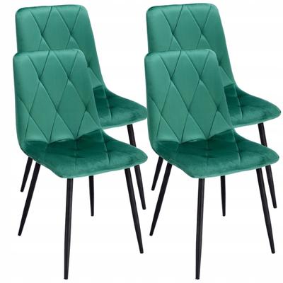 4 x Polsterstuhl gesteppt SAMT modern