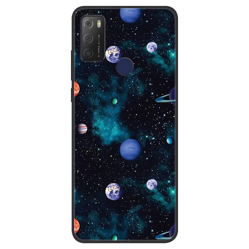For TCL 20Y Case Girl Cat Flower Soft Silicone Back Wolf Shell for TCL 20E 6125F Fundas Phone Cover For TCL20Y 6156D 20 E Coque
