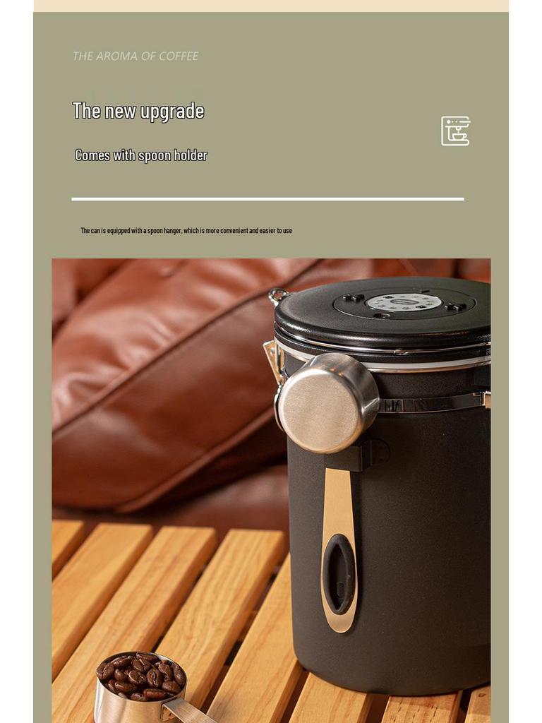 304 Edelstahl Luftdichter Kaffee- und Getreidevorratsbehälter