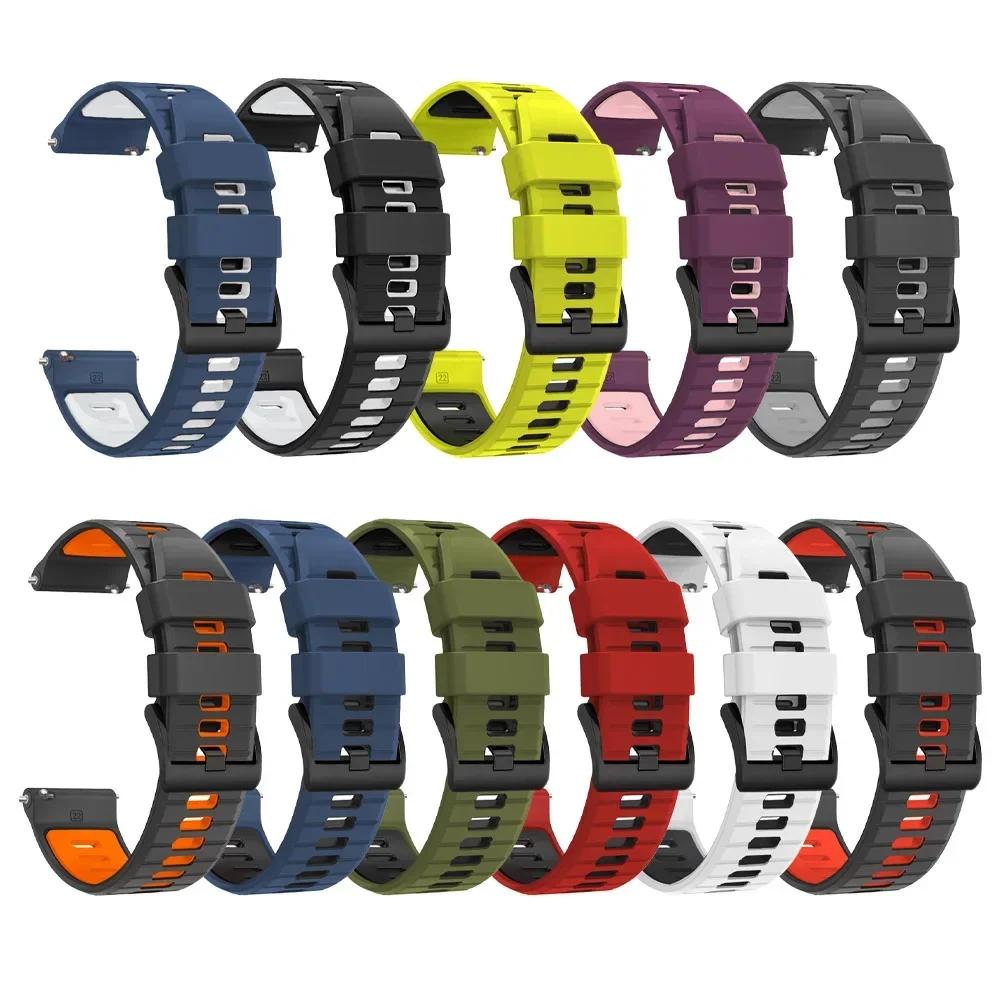 Silicone 20mm 22mm Strap For TicWatch Pro 3 Ultra GPS Soft Band For TicWatch GTH 2/GTX/GTW/E2/E3 Bracelet Sport Wristband Correa