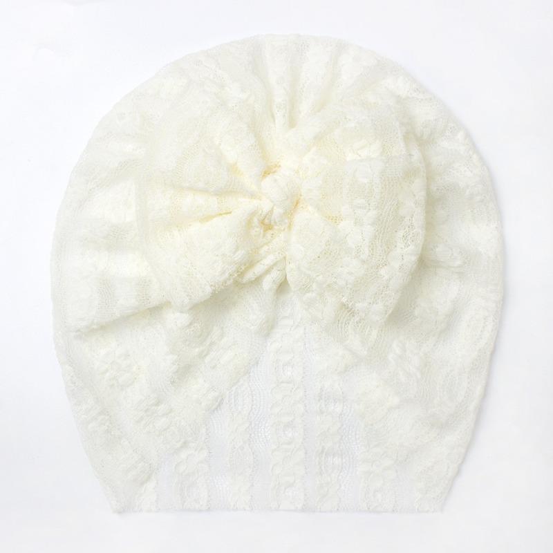 New Bow Baby Hat, Breathable Lace Cool Children's Pullover Hat, Thin Baby Fetal Hat