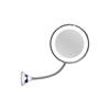 Vergrößernder 10x LED Spiegel 360 Grad Drehung Flexibel Beleuchtet Collezeneck Make Make Rasierspiegel Verstellbar Verstellbar Gefaltet Collyeneck | Badezimmerspiegel