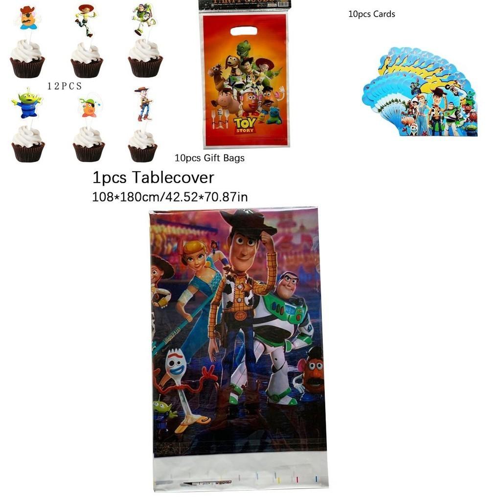 Toy Story Buzz Woody Bo Peep Birthday Party Supplies Featuring Colorful Plates Cups And Banners For Ultimate Celebration