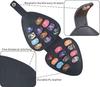 Large Capacity Black PU Leather Guitar Pick Storage Bag