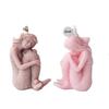 3D Mermaid Candle Silicone Mold Seated Embrace Tail Statue Sea Elf Tool DIY Sea Daughter Aroma Plaster Marine Theme Craft Decor