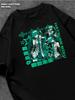 T-shirt Hatsune Miku T-shirt da Uomo T-shirt da Donna con Stampa di Lettere Maniche Corte T-shirt Casual Street T-shirt Top