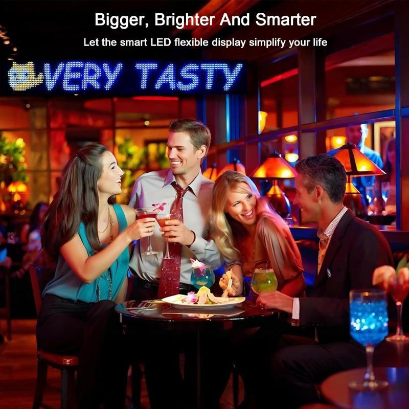 Teufelsaugen Leuchte für Autos Flexible Teufelsaugen Leuchte für Windschutzscheibe Elektronisches Programmierbares Scrolling LED Matrix Panel Leiste Party