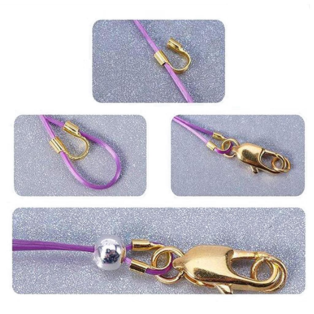 100x U Shape Accessories Wire and Thread Protectors Loops for DIY Jewelry Making
