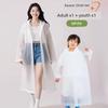 2026 New Model Children's Disposable Raincoat, Can Be Worn over a Backpack, for Boys and Girls Going to School, Rainproof, Thickened, Portable