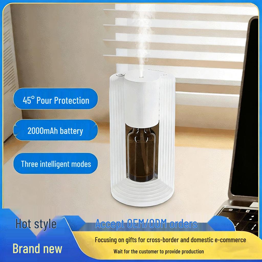 Smart Waterless Aromatherapy Essential Oil Diffuser for Home and Car - Silent, Cold, Automatic, and Portable