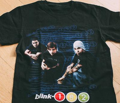 Blink 182 Groupe Manches Courtes Noir Hommes Toutes Tailles T-shirt DO485 T-shirt Unisexe