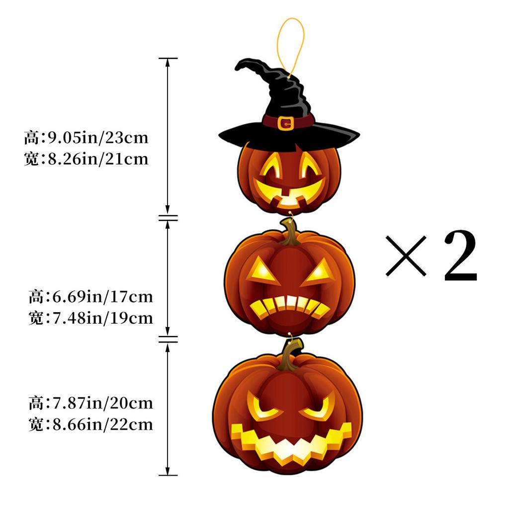 Halloween Imitation Wood House Number Haunted House Horror Atmosphere Decoration Witch Ghost Pumpkin Listing