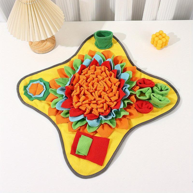Pet Snuffle Mat for Dogs Interactive Slow Feeding Puzzle Mat for Stress Relief and Mental Stimulation Washable Nosework Training Pad