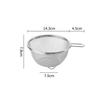 With Handle Soy Milk Filter Basket Fine Mesh Rice Colander Drain Basket Milk Tea Filter  Baking