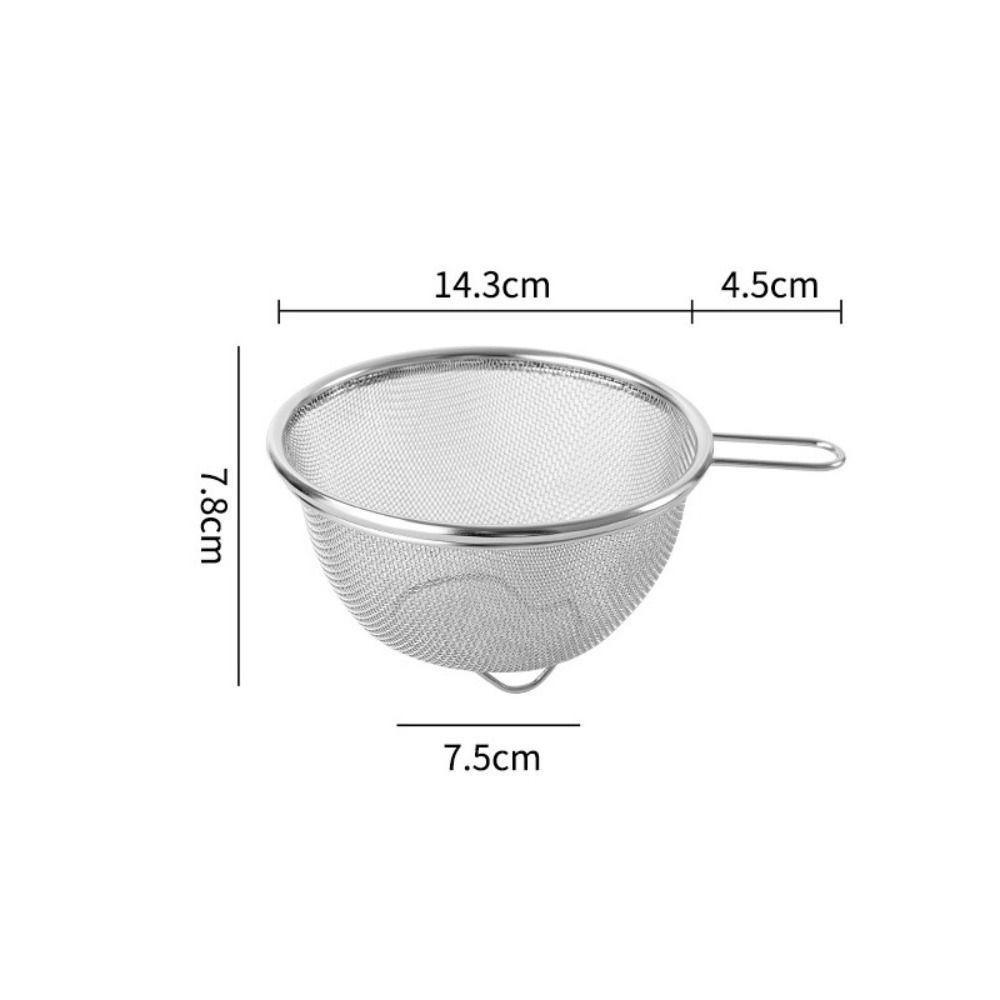 With Handle Soy Milk Filter Basket Fine Mesh Rice Colander Drain Basket Milk Tea Filter Baking