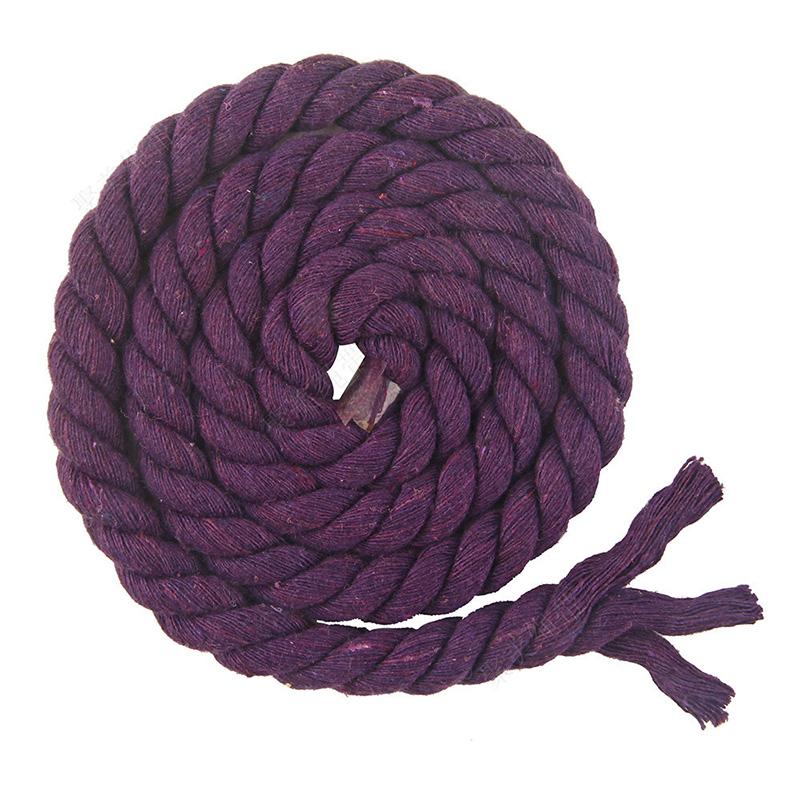 Meetee 10 Metre 5/8/10/12/20mm Renkli Pamuk Halat Üç telli Bükülmüş Makrome Kordon Ev Dekorasyon Halat Dikiş