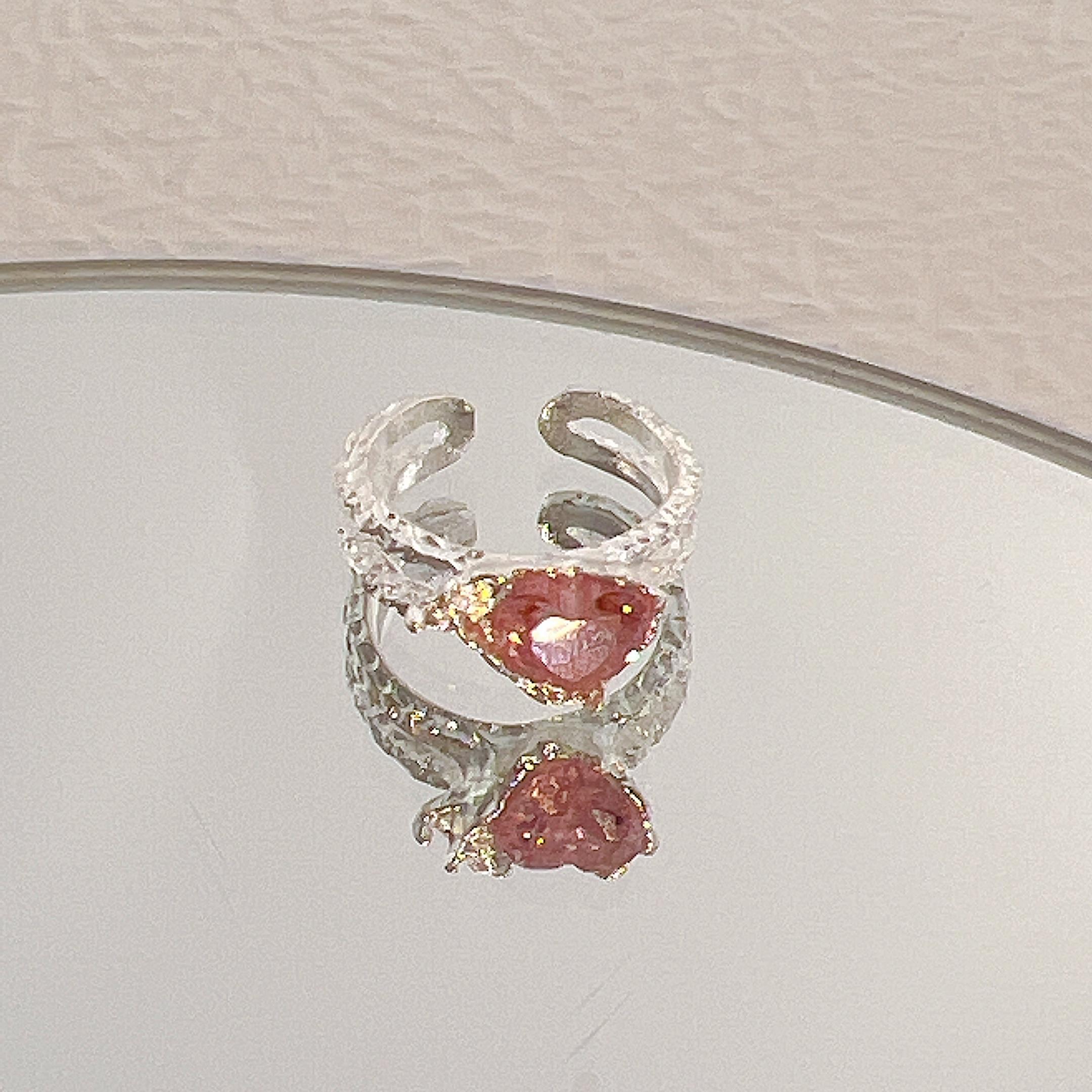 

17 км Y2K кольца с кристаллами Kpop сердце регулируемое кольцо нерегулярной геометрии панк винтажные кольца набор для женщин девочек новые модные украшения