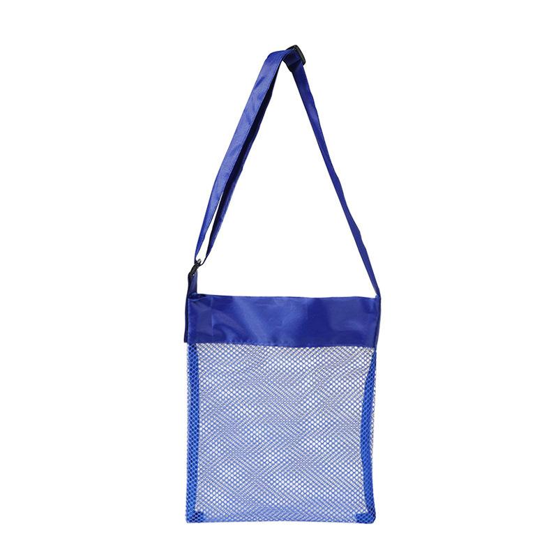 Mesh Beach Toy Storage Bag for Kids Large Capacity Sand Tool Organizer Net Pouch for Seaside Vacation KTB
