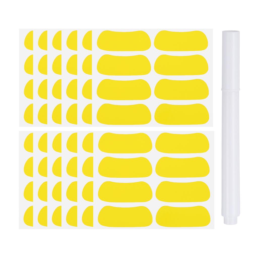 48-144Pairs Sports Eye Black Stickers Under Eye Black Strips Football Face Stickers Breathable Eyeblack Sticker with 1Pcs Pencil