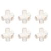 10 Pcs 5 Way Pipe Connector 25mm PVC Elbow Pipe Fitting for Furniture Greenhouse Tent
