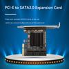 6 Port SATA III To PCIe PCI Express 3.0 4X 6Gbps Expansion Card Adapter for HDD Desktop Workstation Server Industrial Equipment