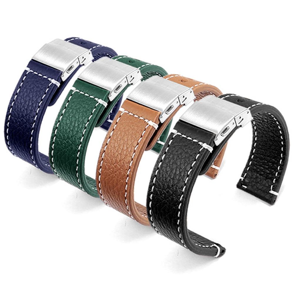No Gaps Soft Genuine Leather Band for Samsung Galaxy Watch 7 40mm 44mm 6Classic 47/43mm 5pro Cowhide Strap Quick Fit Watch Band