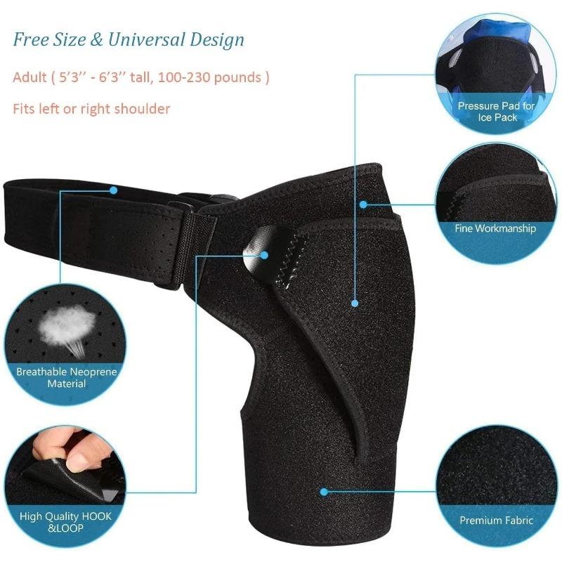 Adjustable Shoulder Support Brace With Pressure Pad For Men Women Relief Torn Rotator Cuff Tendonitis Dislocation
