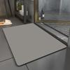 Simple Pure Color Diatom Mud Mat Toilet Absorbent Quick Drying Mat Household Dirty and Non-slip Mat