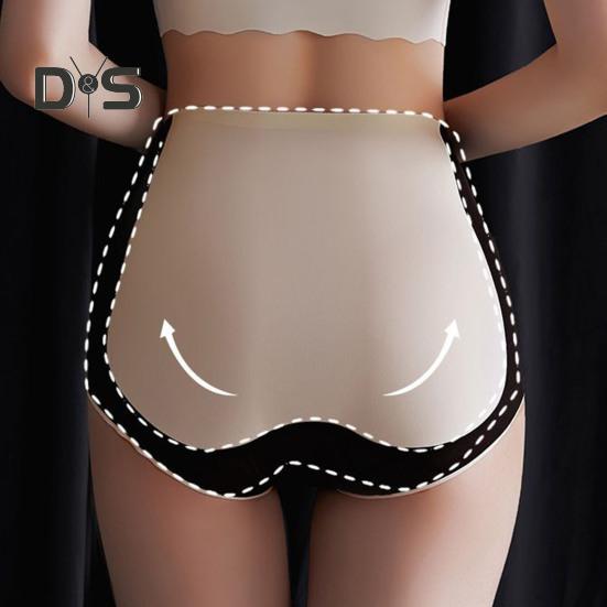 Women Underpants High Waist Tummy Control Seamless Compression But Lift Slimming Great Elasticity Color Matching Anti-septic Lady Briefs Panties