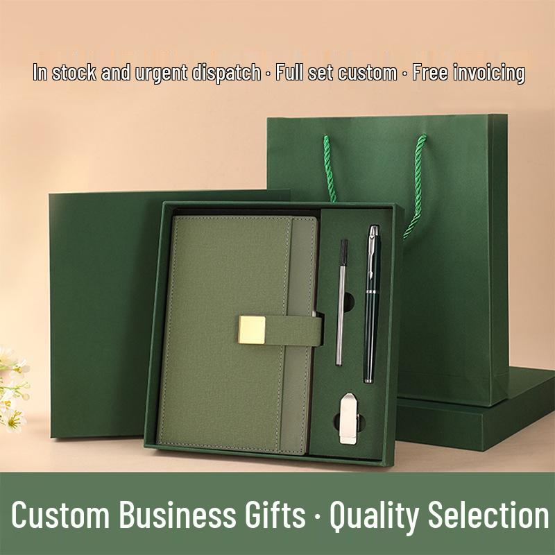 Custom Printed Business Notebook Gift Set for Office Meetings & Corporate Events