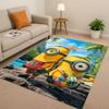 3D  Cute Minions Cartoon Christmas Gift Living Room Non-Slip Area Rug Carpet for Bedroom Playroom Sofa,Home Decor Doormat