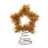 Christmas Tree Golden Star Moon Heart Decoration Christmas Tree Top Shiny Decoration New Year Party Home Interior Decoration
