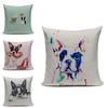 Elegant Boston Terrier French Bulldog Cushion Pillow Case Perfect For Gifting