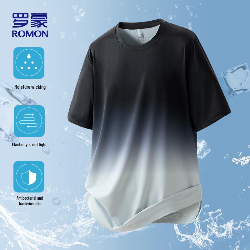 

ROMON Men s Ice Silk Short Sleeve T-Shirt 8210 XL