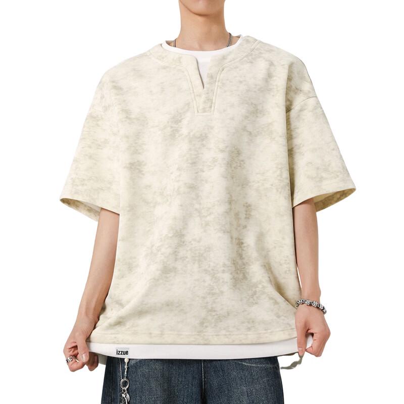 Izzue It Men's Loose Fit Tie-Dye Short-Sleeve T-Shirt