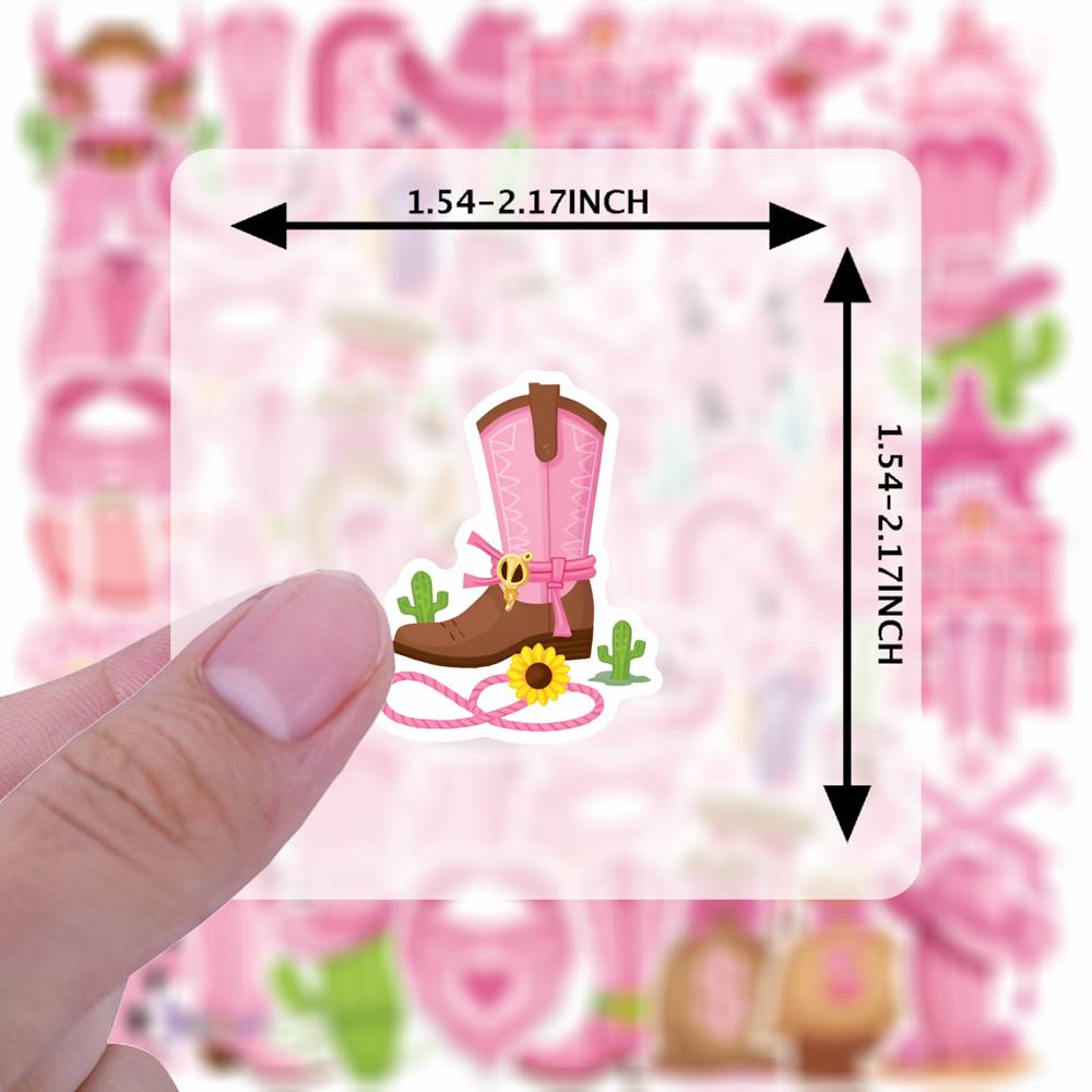 35pcs-50pcs Retro Cowgirl Stickers Cute Rodeo Graffiti Decals DIY Stickers For DIY Phone Laptop Scrapbook Bike DIY Phone Guitar