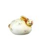 Rustic Easter Figurine: Ceramic Bunny In Shades of Brown
