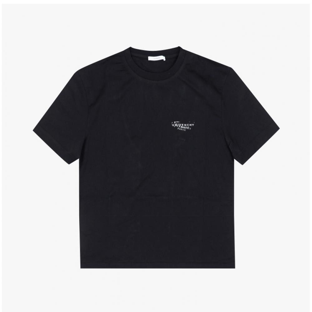 Givenchy Women Short Sleeve Tee Stamp Logo 001
