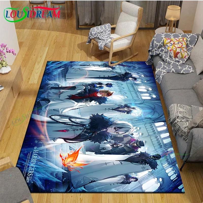 Popular Cartoon Game G-Genshin Impact Printed Carpet Living Room Anti-Skid Area Rug Kids Bedroom Mats Yoga Mat Carpet Decor Gift