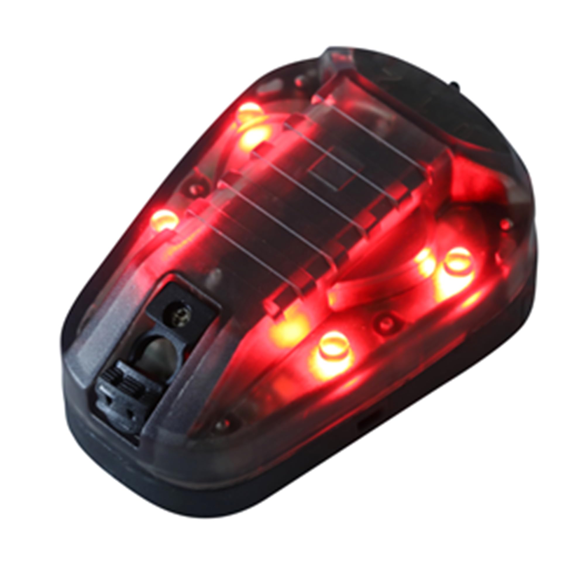 Airsoft Helmet Light GEN3 Signal Light IR Function LED Airsoft Military Red T.D.Well HEL-STAR6 (Black (Body) / (Light))