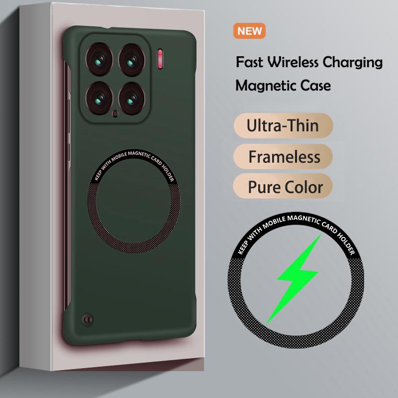 

Slim Magnetic Frameless Solid Color Phone Case for Xiaomi Mi 15 Ultra 14 13T 13 12T 12 11T 11 Lite 10 10T Pro Shockproof Cover Xiaomi Mi 11